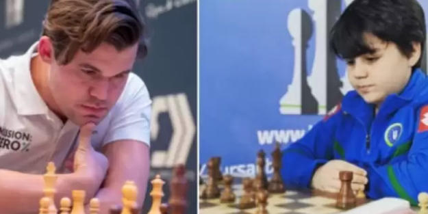 13 yaşındaki Türk, dünyanın en iyi satranç ustasını 41 saniyede mat etti