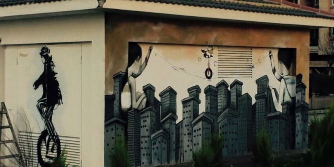 Duvarlara sanatı işlediler