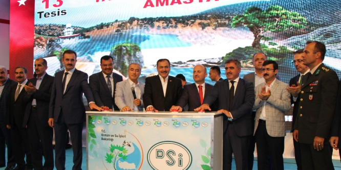 Bakan Eroğlu Amasya’da 126 milyon TL’lik tesislerin temelini attı