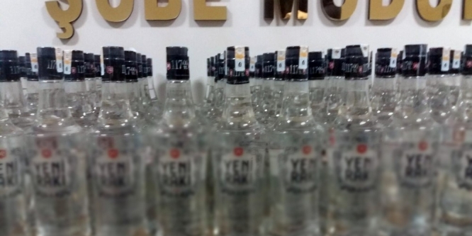 Çorum polisinden kaçak rakı operasyonu