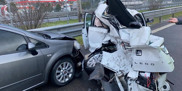 14 aracın karıştığı feci kaza: Yaralılar var