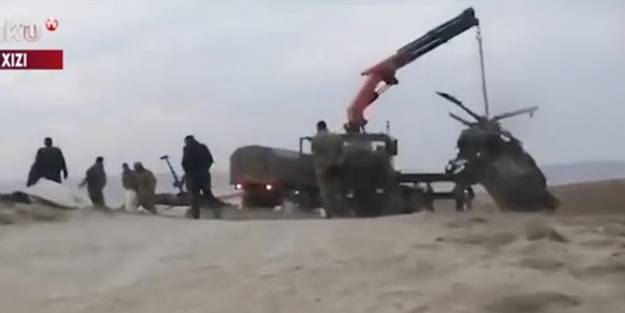 14 Azerbaycan askeri şehit olmuştu... Helikopter enkazının görüntüleri paylaşıldı