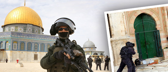 İsrail askerleri, Mescid-i Aksa’yı bastı