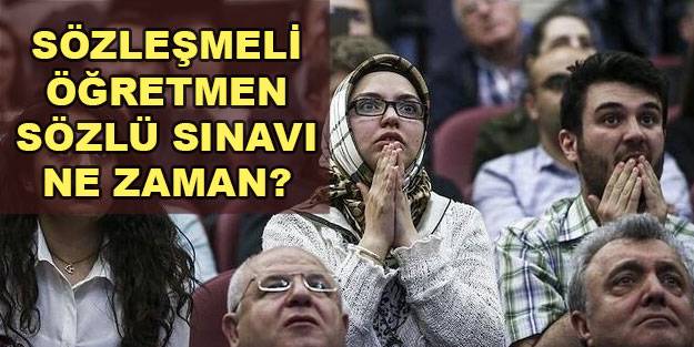 15 bin sözleşmeli öğretmenlik sözlü sınav tarihleri! Sözleşmeli öğretmenlik mülakatları ne zaman?