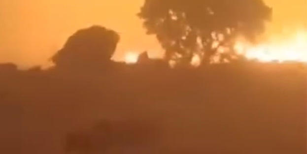 15 kişinin öldüğü anız yangınının görüntüleri yayınlandı! Alevler içerisinde çığlıklar...