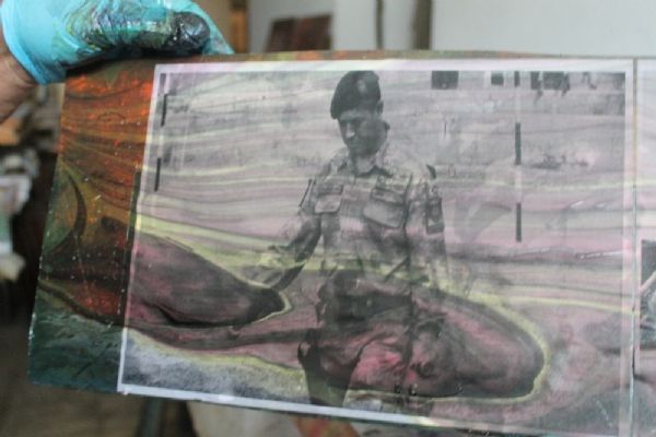 15 Temmuz Kahramanları ebru çalışmasına konu oldu