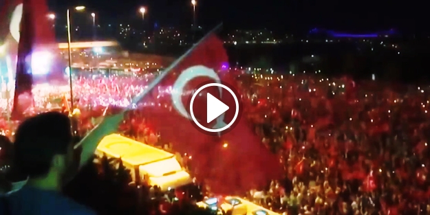 15 Temmuz milli direniş marşı meydanları inletiyor