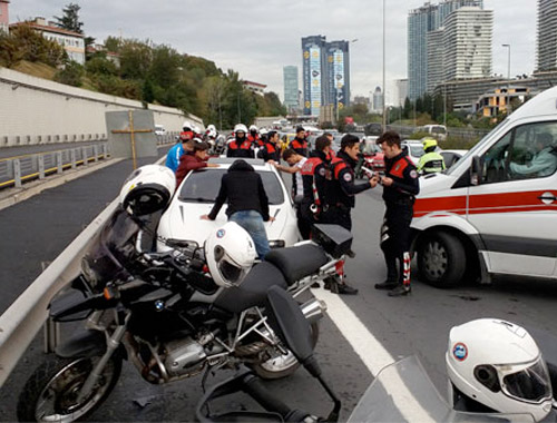 15 Temmuz Şehitler Köprüsü'nde trafik kazası!