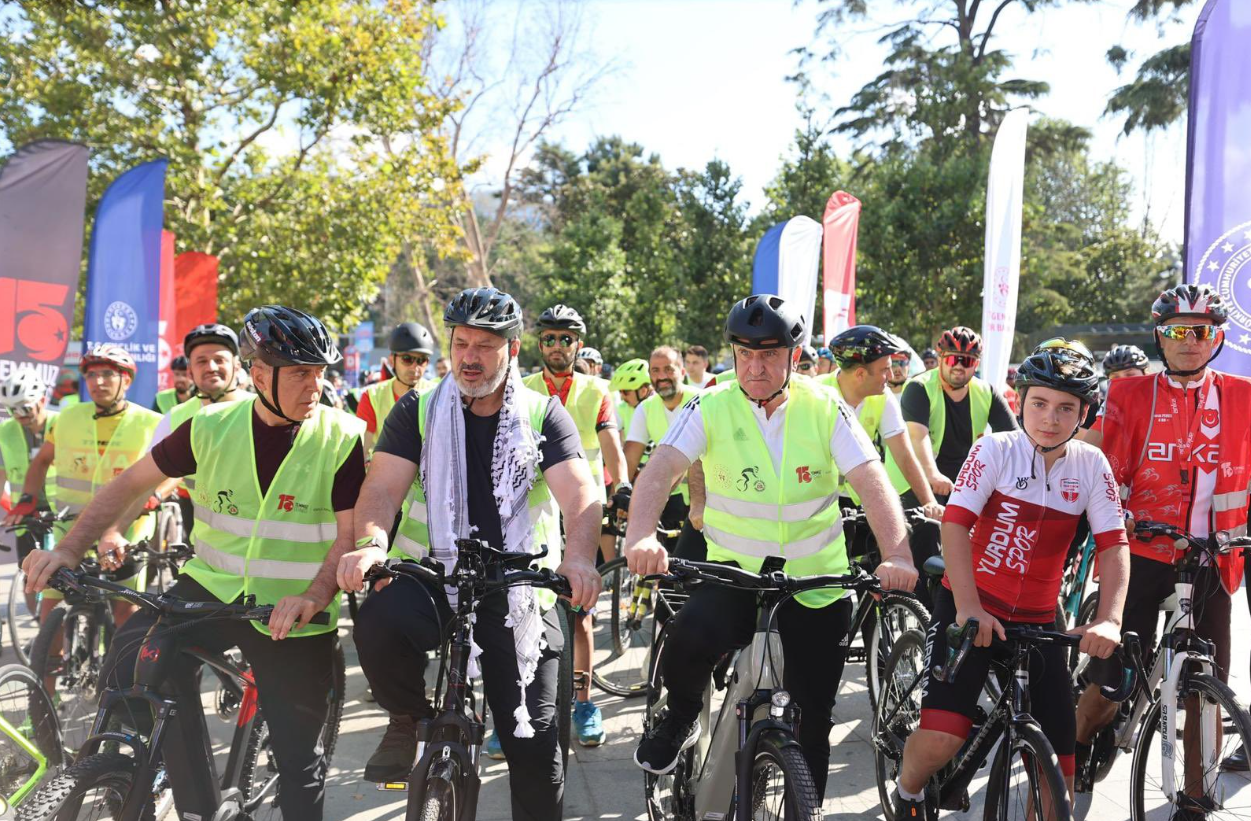 15 Temmuz’dan Gazze’ye özgürlük için pedal çevir