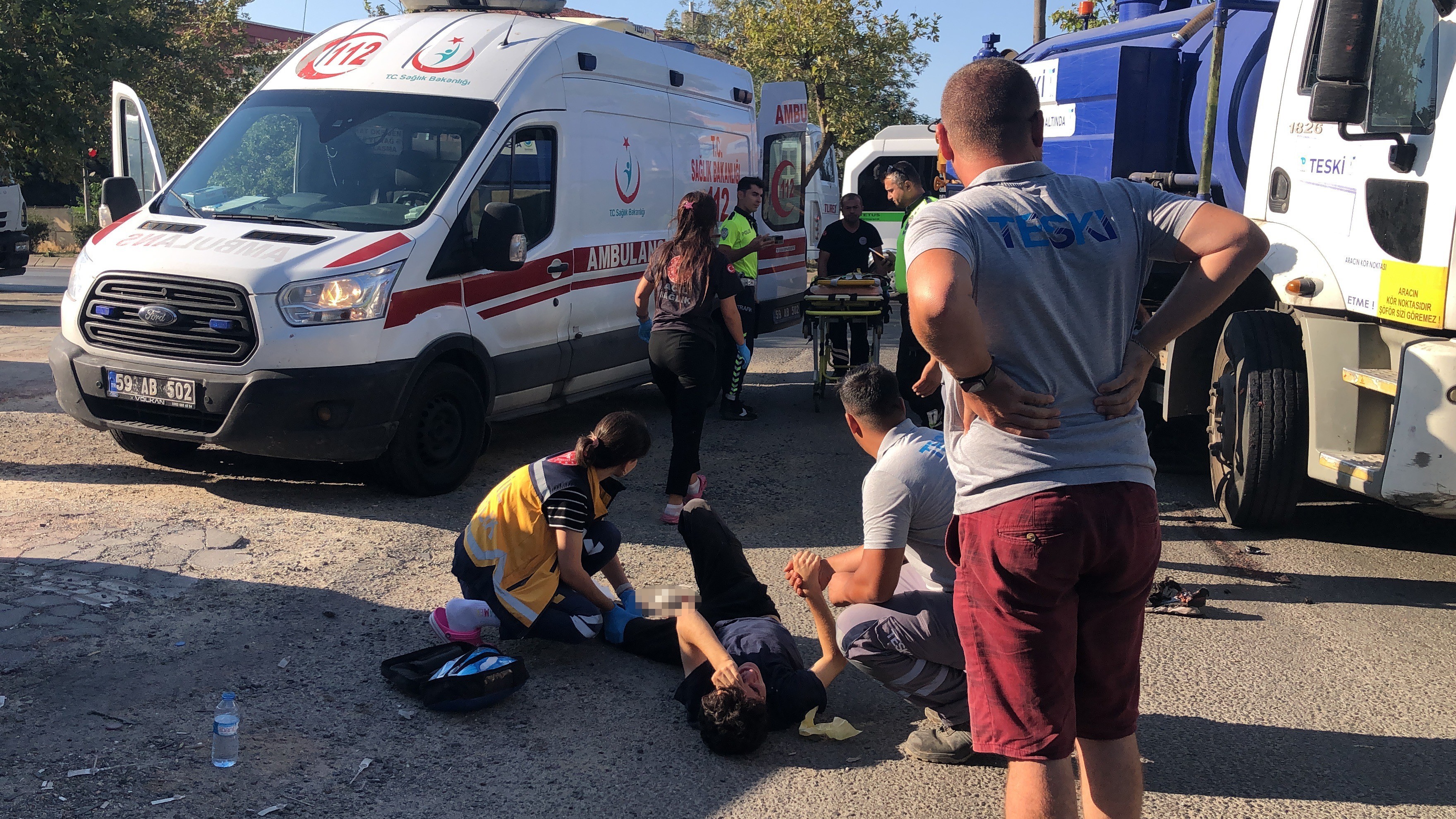 15 yaşındaki çocuğun ayağı koptu