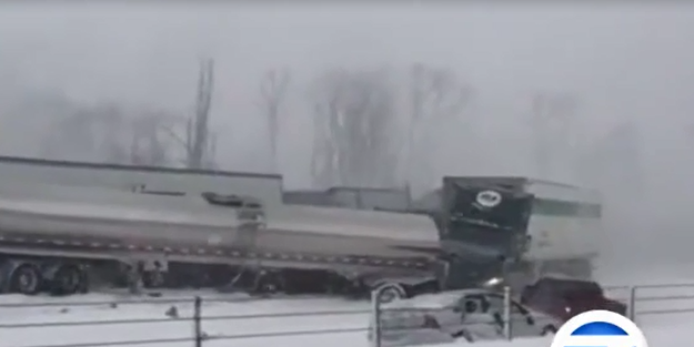 150 araçlık korkunç zincirleme kaza!