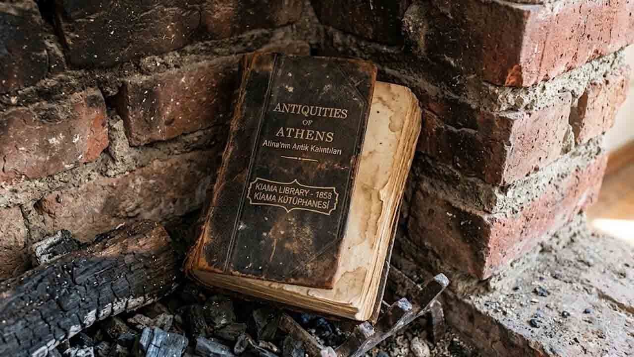 150 yıllık gecikme: Şömine içinde bulunan kitap kütüphaneye geri döndü