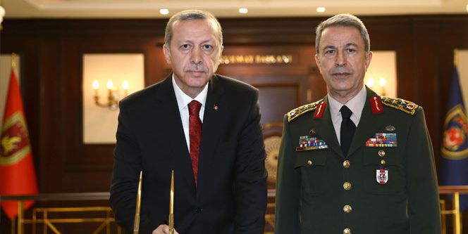 Cumhurbaşkanı Erdoğan Hulusi Akar’ı kabul etti