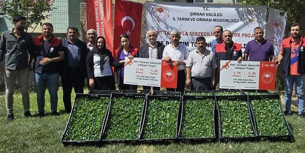 157 bin sebze fidesi fide dağıtıldı