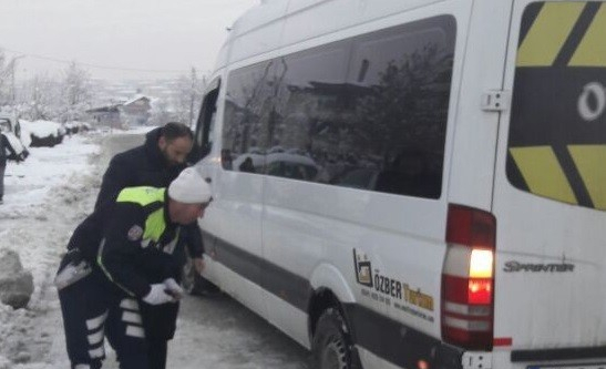 Düzce'de öğrenci servislerine sıkı denetim