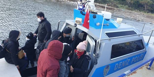 16 düzensiz göçmen yakalandı
