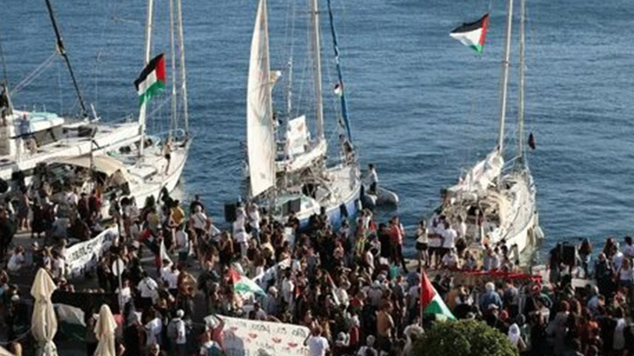 16 ülkeden Sumud filosuna destek mesajı! Gazze’ye insani yardımı engellemek isteyen siyonistlere meydan okundu