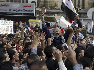 İhvan’a karşı orduya destek gösterisi