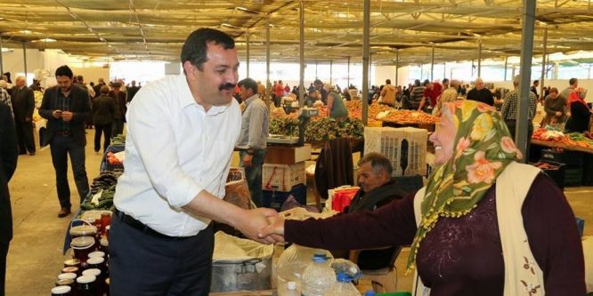 Başkan Sümer, Gazipaşa’da referandum çalışması yaptı