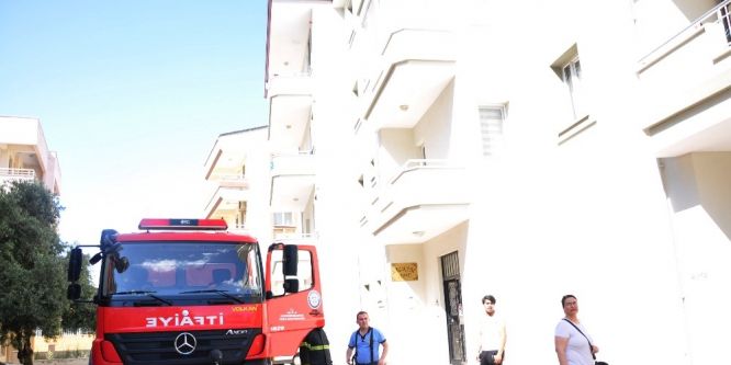 10 aylık bebek yanan evden kurtarıldı