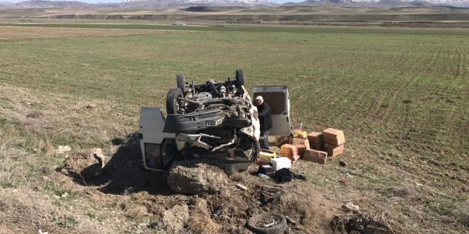 Horasan’da trafik kazası: 1 yaralı