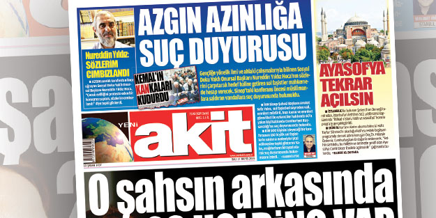 17 Mayıs 2016 Akit Gazetesi 1. sayfası