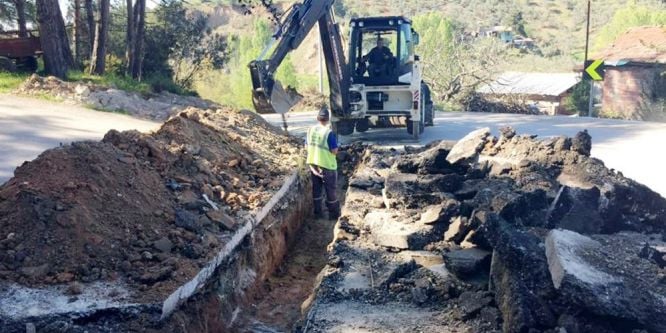 Büyükşehirden köylere alt yapı