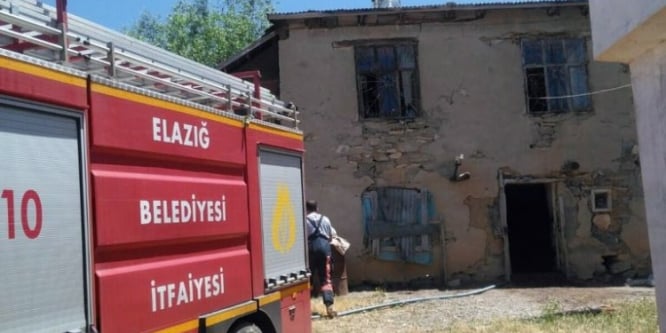 Elazığ’da yangın paniği