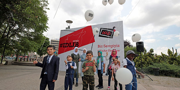 18 ayrı başkentte İdlib eylemi