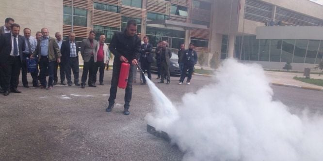 Van’da afet bilinci ve yangın tatbikatı