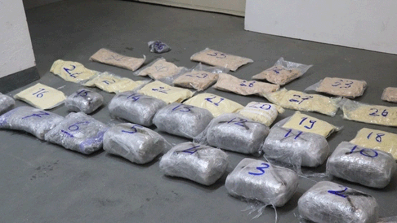 182 kilogram uyuşturucu ele geçirildi