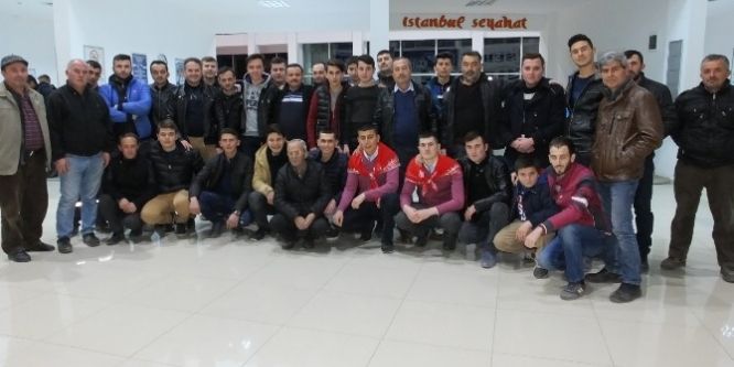 Dutlucalılar asker uğurladı