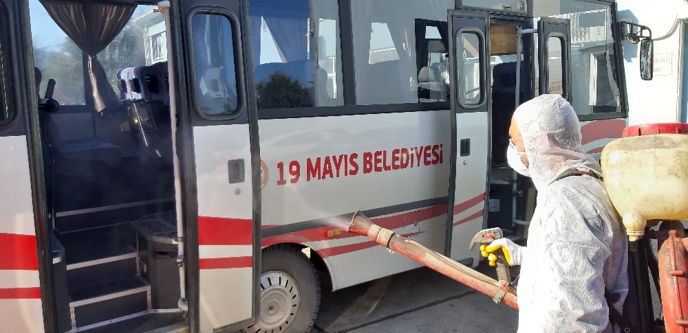 19 Mayıs Belediyesi virüslere karşı tedbirleri arttırdı 
