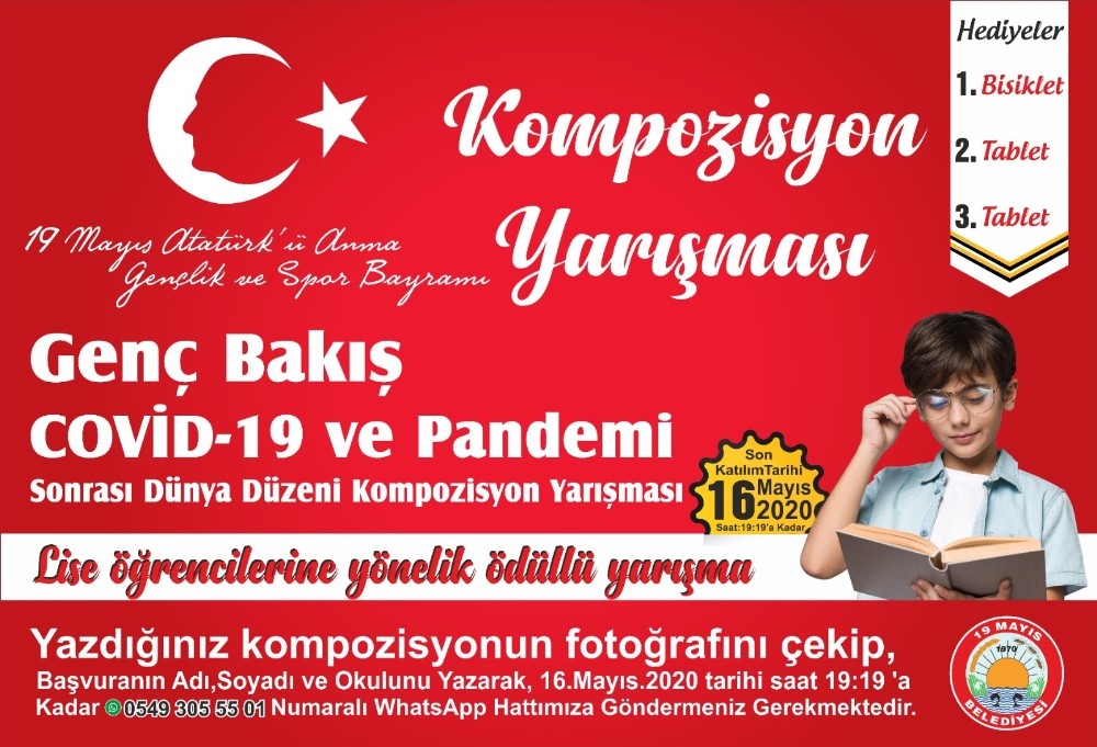 19 Mayıs Belediyesinden “Covid-19 ve Pandemi Sonrası Dünya Düzeni Kompozisyon Yarışması” 