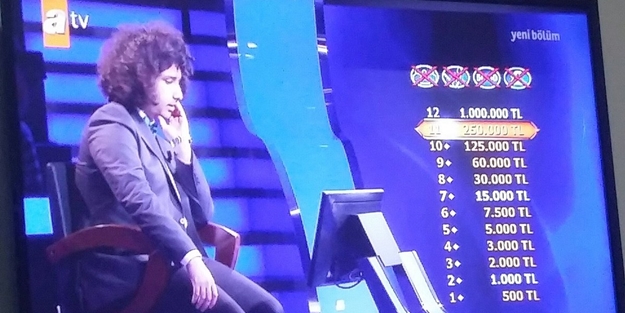 19 yaşındaki genç, 1 milyon liralık soruyu açtırdı!