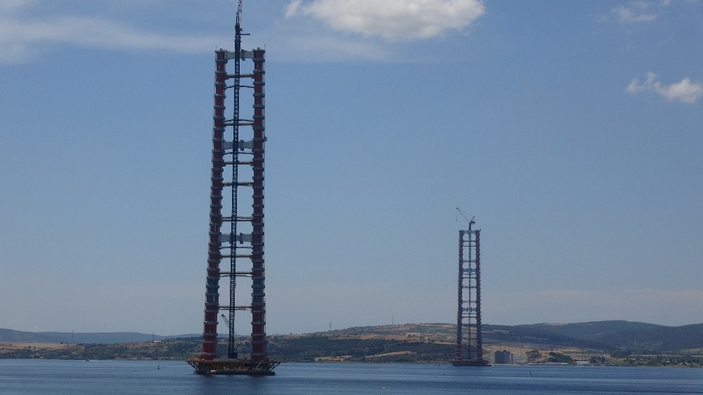 1915 Çanakkale Köprüsü’nde çalışmalar tüm hızıyla devam ediyor 