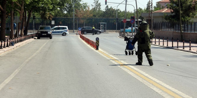 Konya’da fünyeyle patlatılan şüpheli çantadan kıyafet çıktı