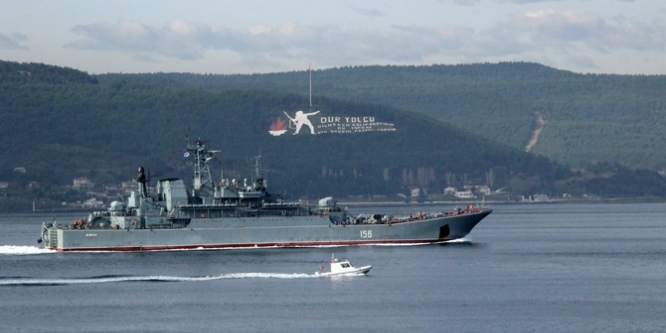 Rus askeri gemisi battı