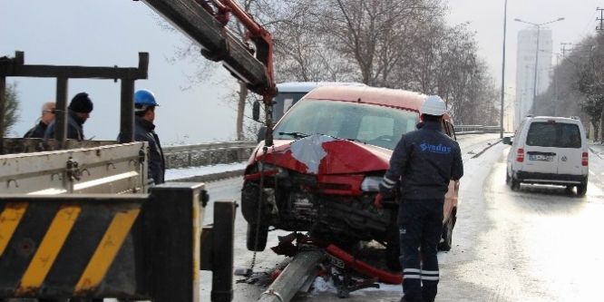 Samsun’da kar yağışı kazalara neden oldu