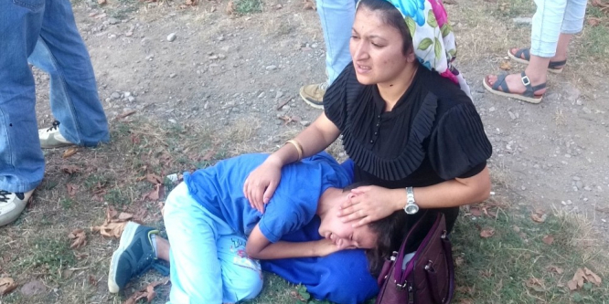 13 metrelik burca çıkan çocuk yere çakıldı