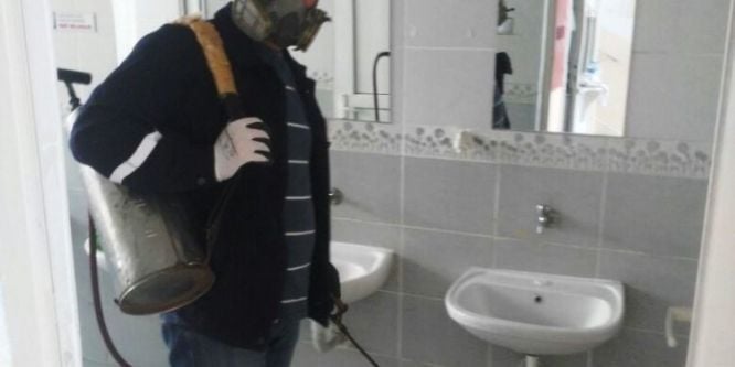 Okullar ilaçlanıyor