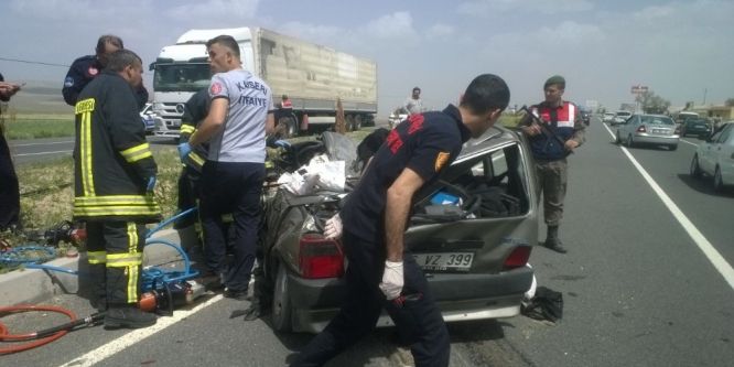 Kayseri’de feci kaza: 3 ölü, 1 yaralı