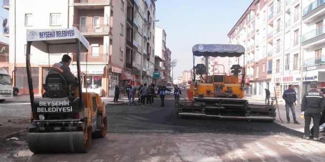 Beyşehir’de yolların standardı yükseltiliyor