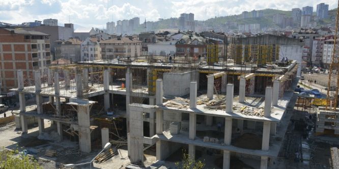 Fatsa Belediyesi yeni hizmet binası yükseliyor