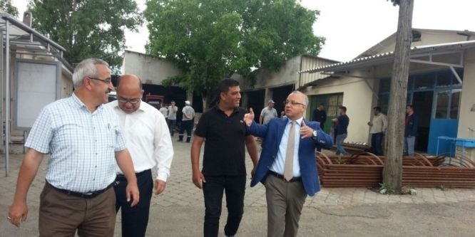 Başkan Kayda, mesaiye şantiyede başladı