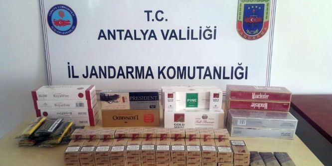 Antalya’da kaçak sigara operasyonu