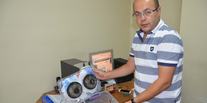 Saklama kabından klima yaptı