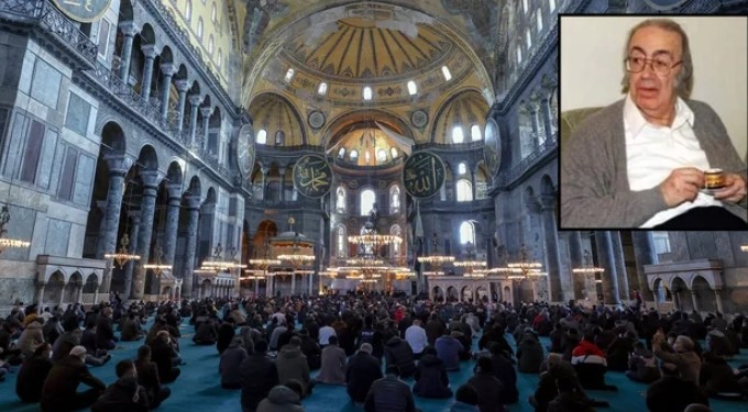 2'nci Abdülhamid’in torunu Dündar Osmanoğlu için Ayasofya’da gıyabi cenaze namazı kılındı