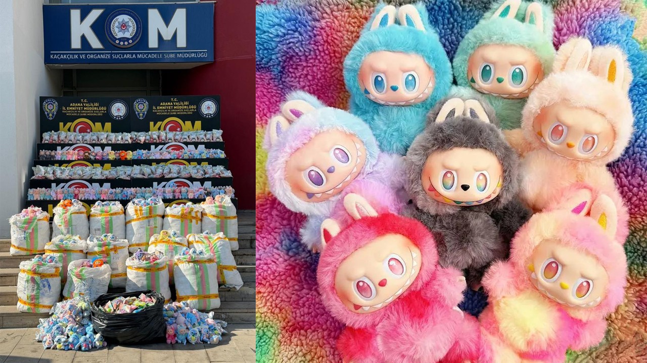 2 bin 605 gümrük kaçağı "Labubu" oyuncak ele geçirildi! Piyasa değeri 2 milyon TL