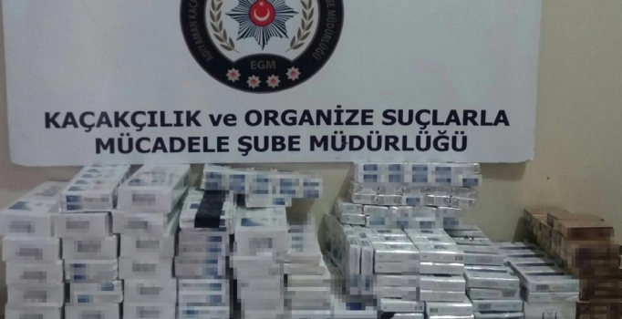 2 bin 900 paket kaçak sigara ele geçti